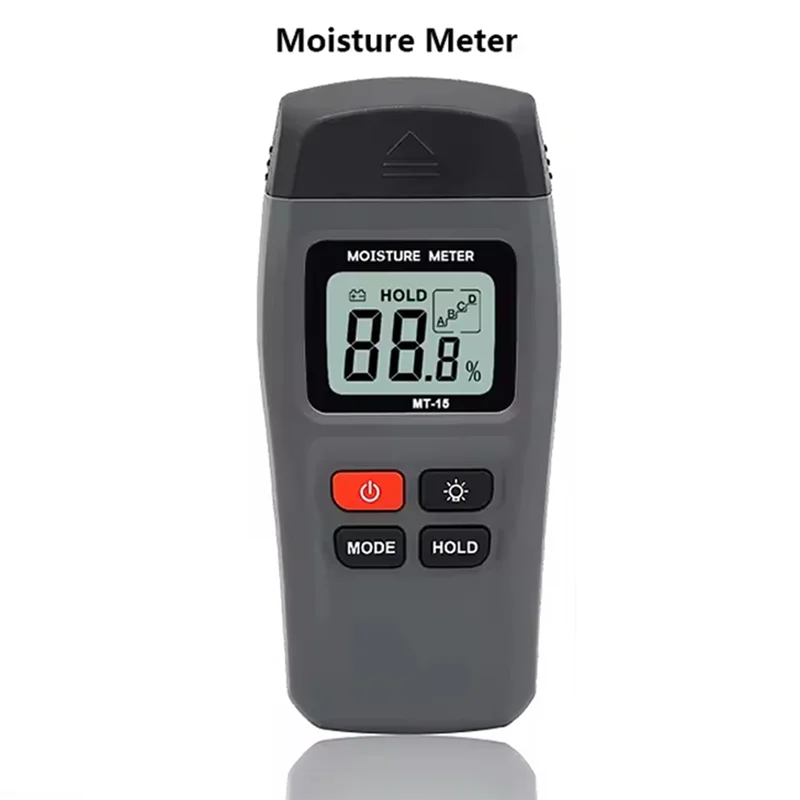 

AS60-MT-15 Digital Wood Moisture Meter Humidity Tester Hygrometer Timber Damp Detector Tree Grey Wood