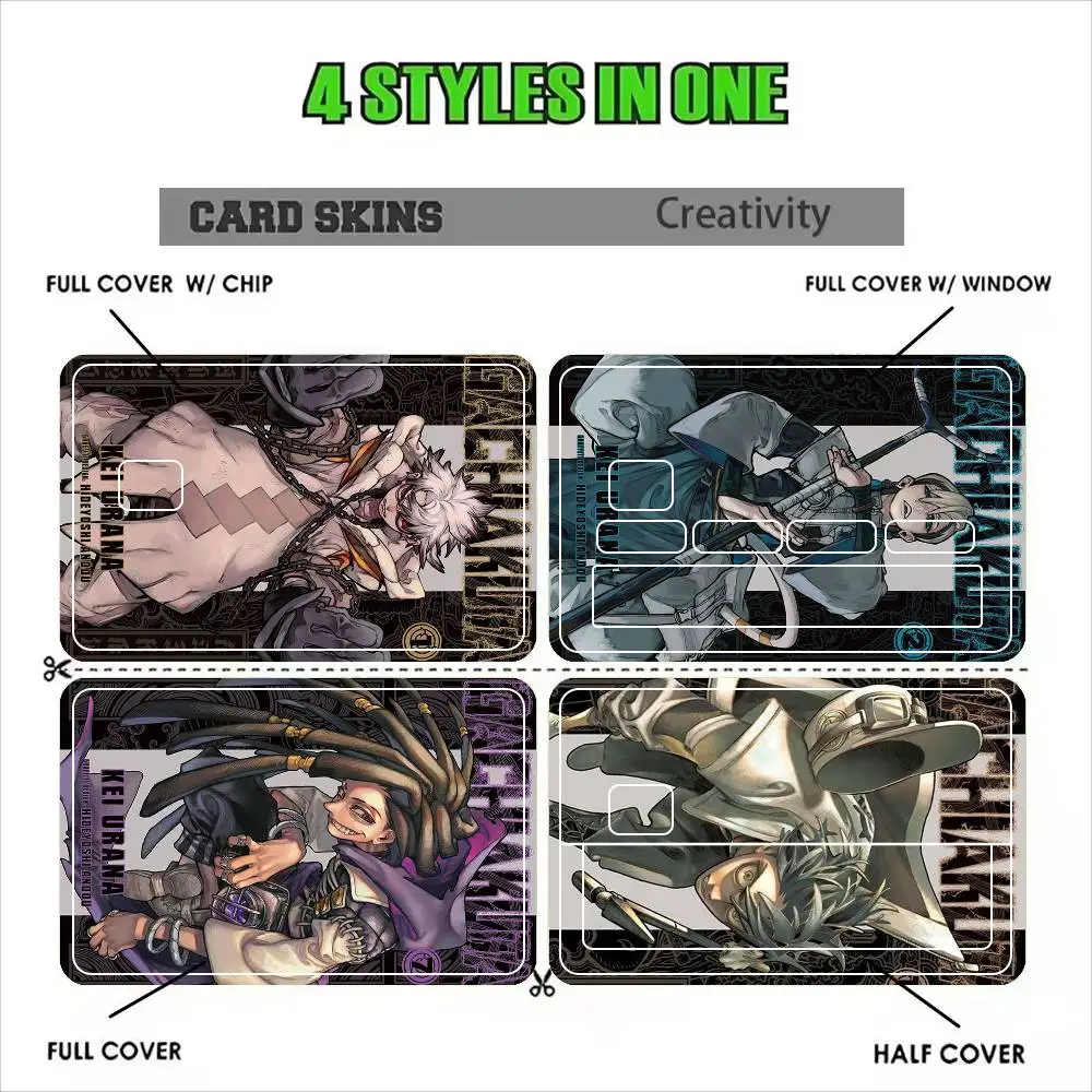 Gachiakuta Anime   Sticker Film Tape Skin for Credit Card Debit Card Waterproof Stickers Cartoon