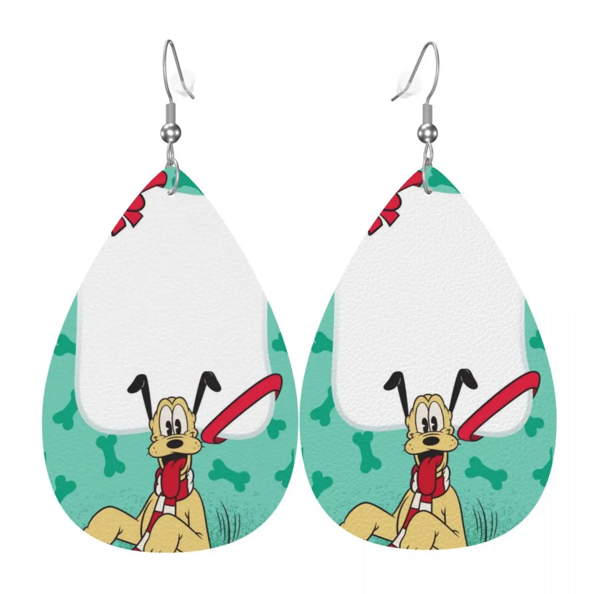 

Custom Funny Pluto Anime Dangle Drop Earrings Leather Earrings for Women Fashion For Valentine's Day
