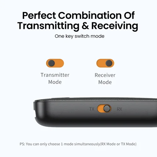 Imagen 2 del producto UGREEN-transmisor y receptor Bluetooth 2 en 1, adaptador inalámbrico AUX 5,0, 3,5mm, estéreo, para auriculares, TV, Audio de coche