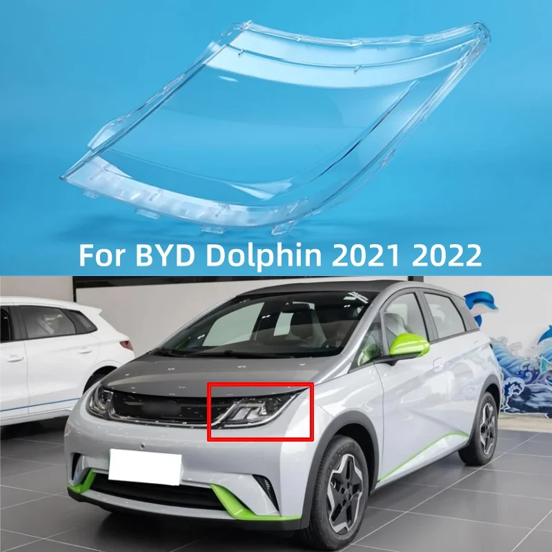 

For BYD Dolphin 2021 2022 Headlight Lens Cover Transparent Lampshade Headlamp Shell Plexiglass Auto Replacement Parts