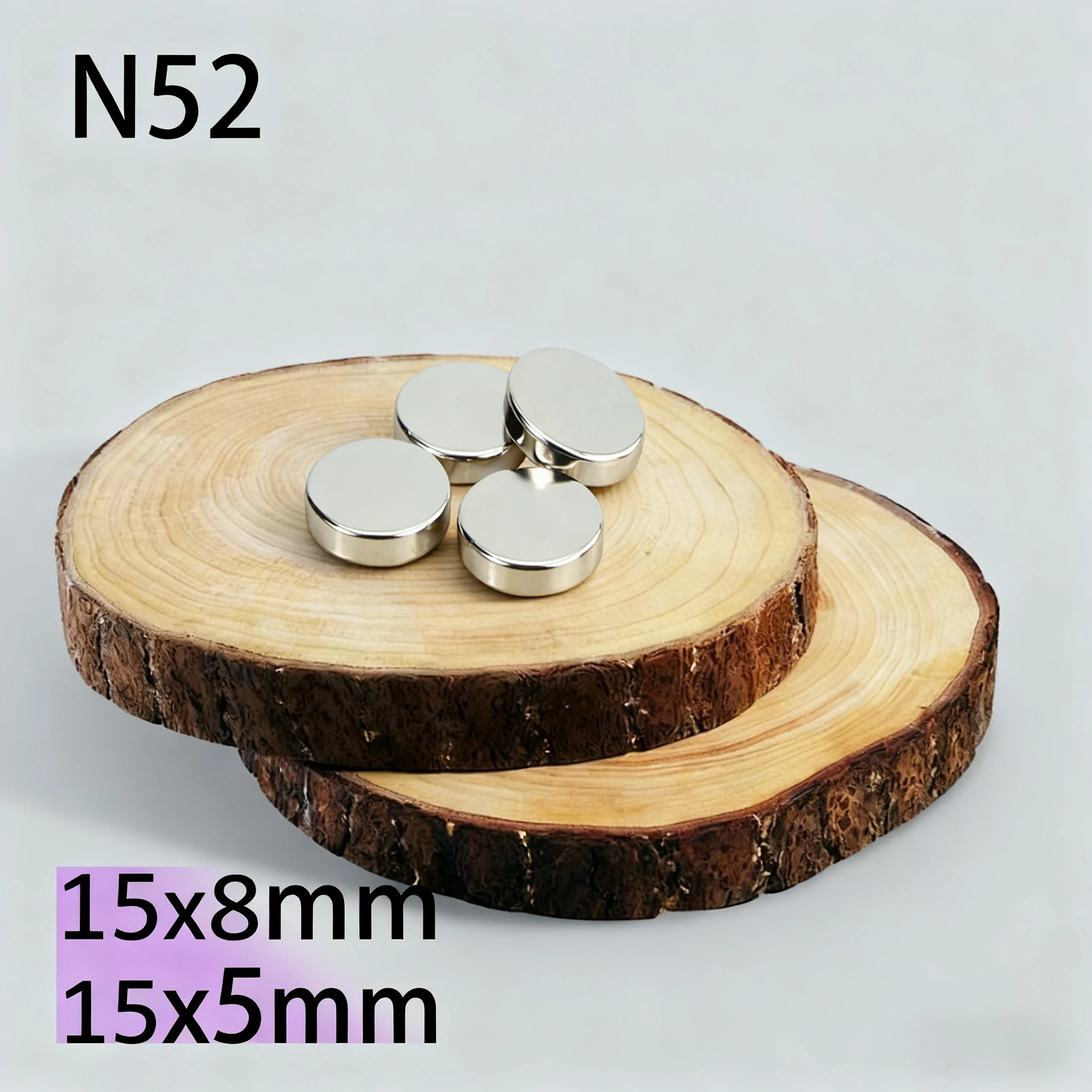 

N52 15x5 15x8 Magnet strong Neodymium Motor standardg enerator Nickel Coating 3D Printer generation Search Magnetic test Fridge