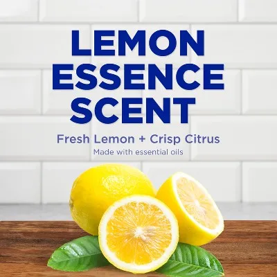 Dishwashing Liquid Lemon Essence Free and Clear 24.3 Fl oz Easy Squeeze Bottle Multipurpose Grease Cleaner
