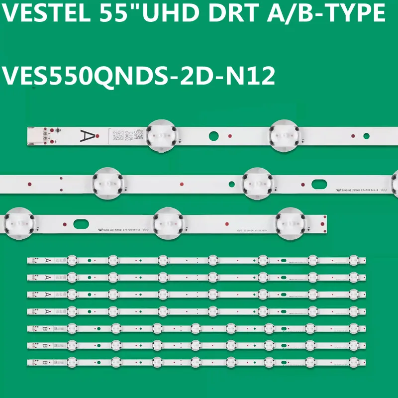 

5TV=35PCS LED Strip SVV550AK7 VES550QNDS-2D-N12 For 55PUS6031 55HK15T74U 55HK6T64U 55HK6T74U 55HFL2879T/12 LT-55C870 LT-55VU73M