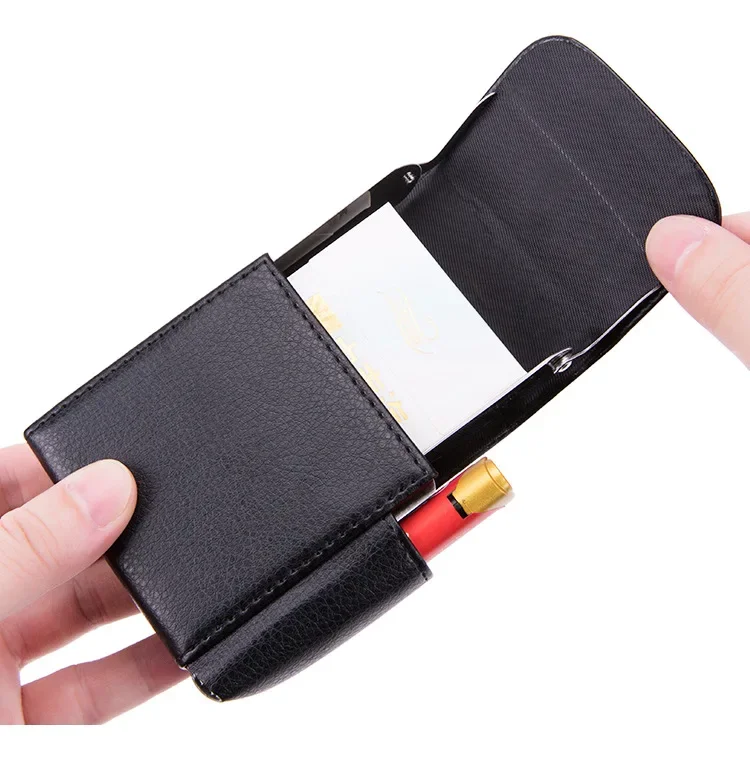 Étui portable en cuir PU pour homme, étui Laguna, porte-briquet à gaz, boîte de poche à la taille, sac de ceinture, accessoires pour fumeurs, gadgets