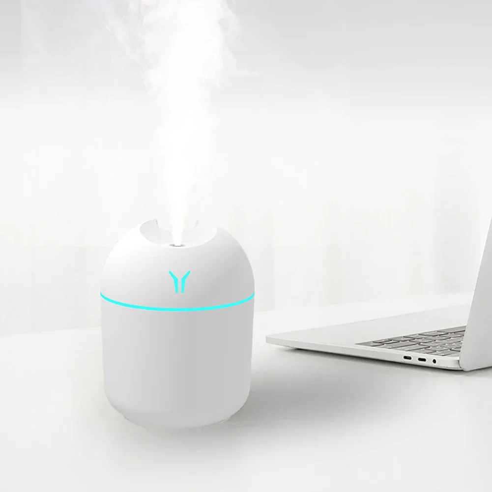 2023 New Humidificador Mini Air Humidifier Aroma Essential Oil Diffuser Portable Humidifier for Home Car USB with LED Night Lamp