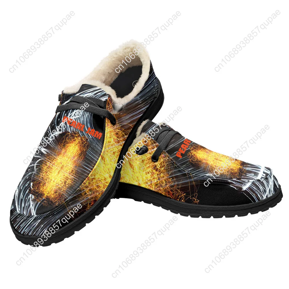 

Pearl Jam Rock Band Pop Music Plush Casual Shoes Men Woman Flat Shoe Breathable Outdoor Stylish Cool Shoe