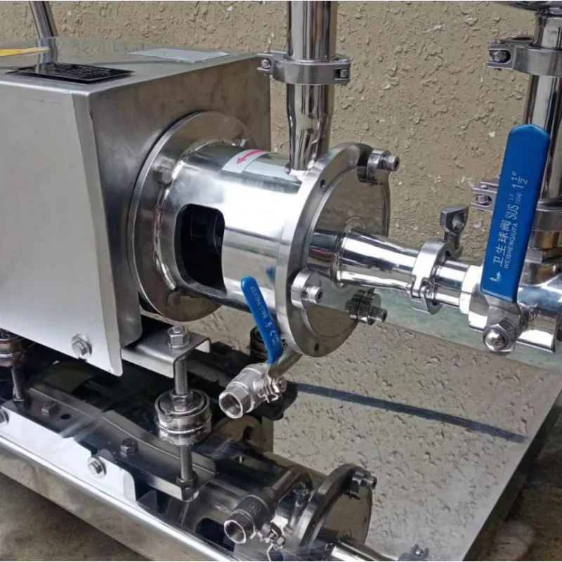 High-speed shear mixing homogeneous emulsion machine online mixing emulsion powder pump