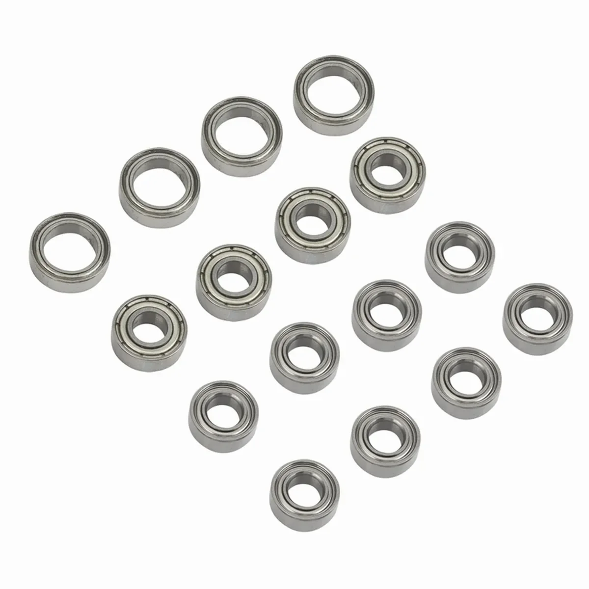 16Pcs Ball Bearing Kit for Tamiya TT02 TT-02 TT02D TT-02D 1/10 RC Car Upgrade Parts Accessories