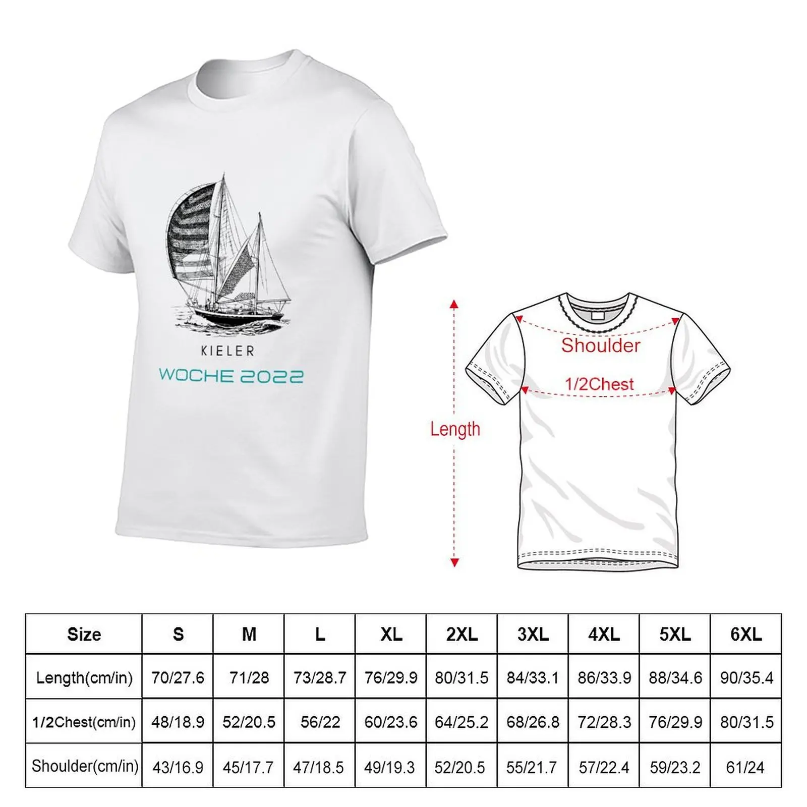 Kiel Week 2022 tshirt in different colors Kiel Week 2022 as a souvenir T-Shirt