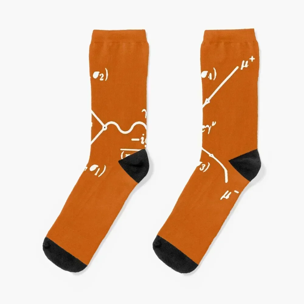 

Feynman diagram electron positron scattering Socks custom sports halloween Socks For Man Women's