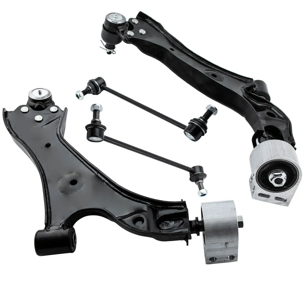 

4 Pcs Front Lower Control Arms w/Ball Joints Sway Bar Links For Equinox/ Terrain 10-17