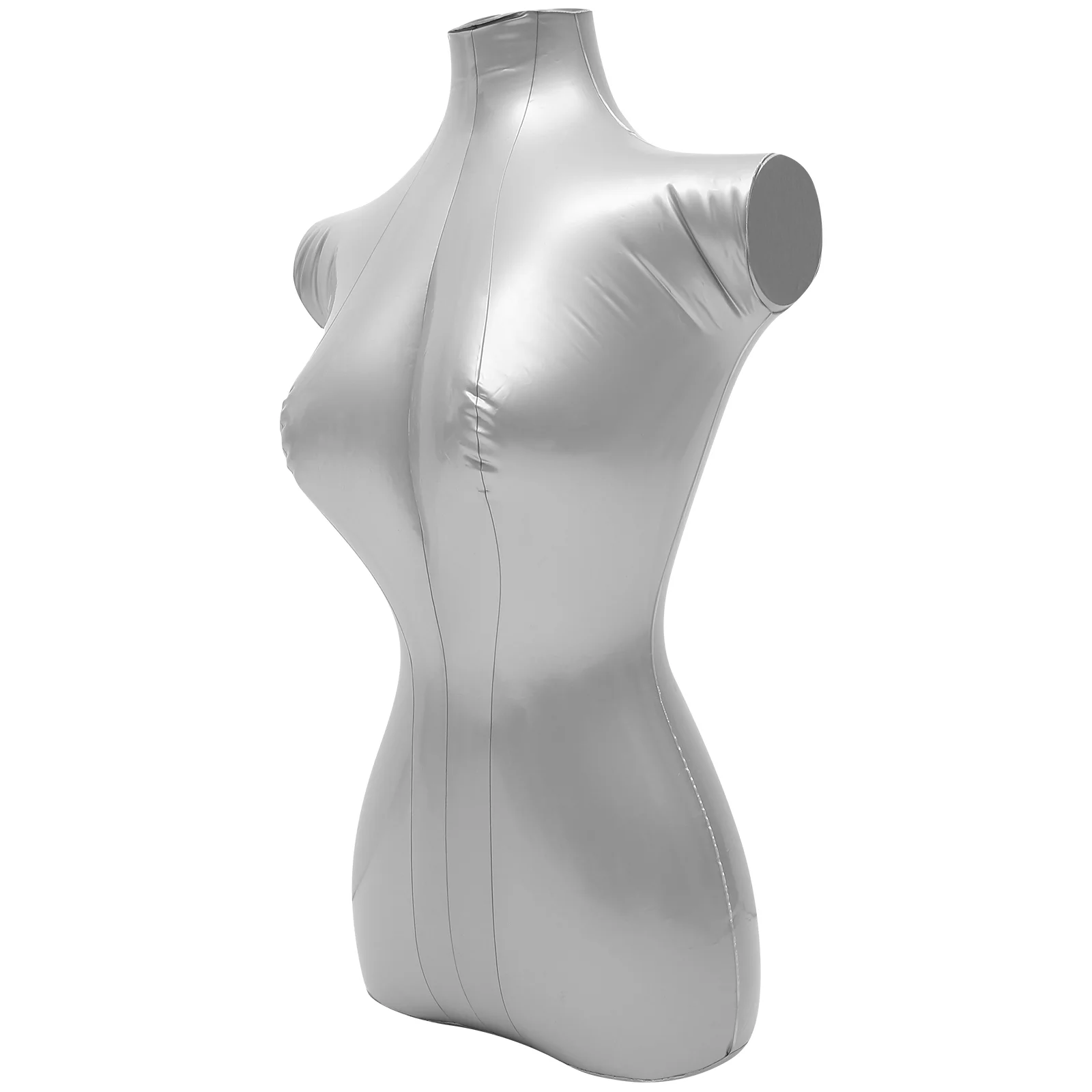 Female Mannequin Torso Inflatable Half Body Shirt Form Display Model Women Upper Body Clothing Props Dress Jewelry Display