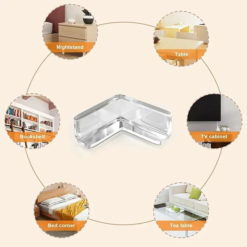 4pcs/10pcs Baby Safety Silicone Protector Table Corner Edge Protection Cover Electric Socket Children Anticollision Guards