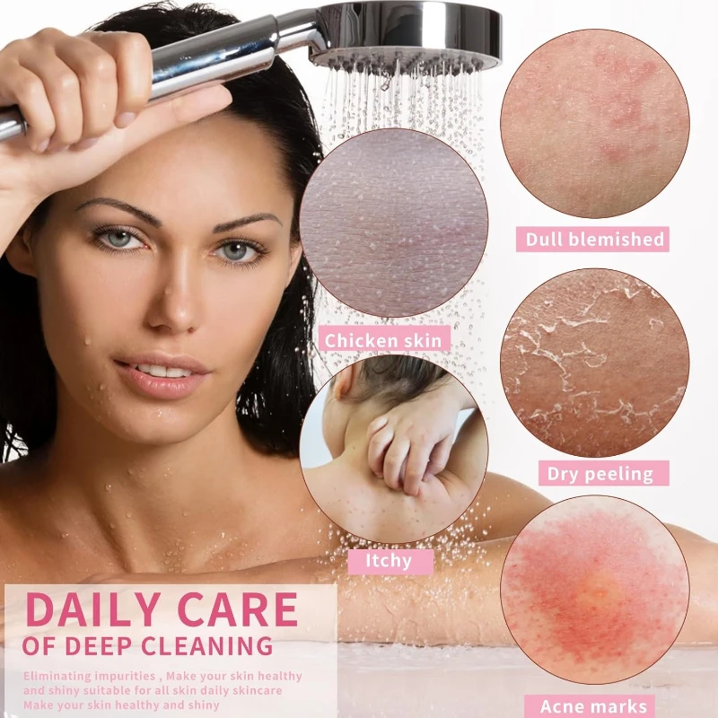 Afrikanisches Peeling-Badenetz, extra langer Rückenbürsten-Scrubber - Tiefenreinigendes Körperpeeling für die Dusche, Peeling für Männer & Frauen – Detail 7