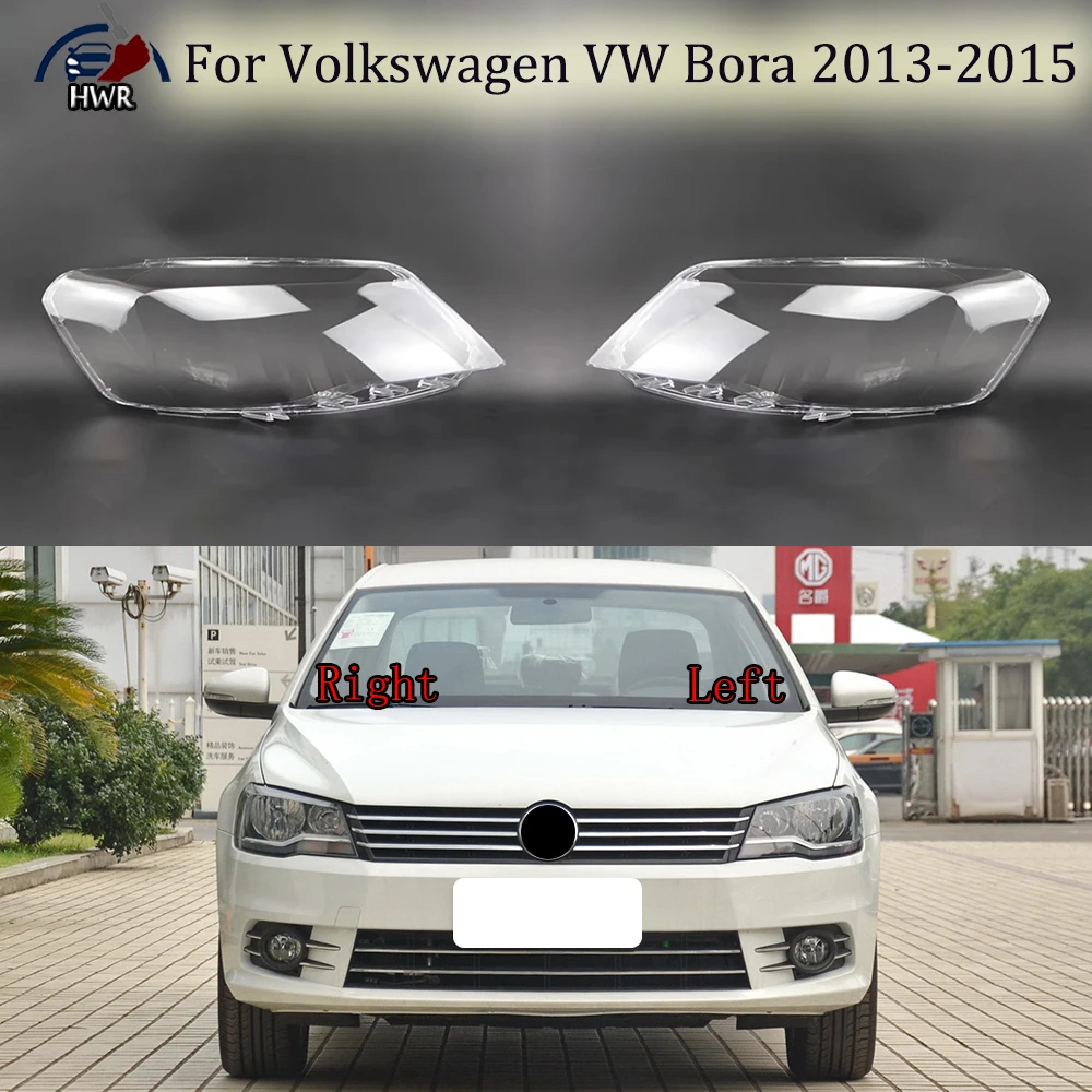 

For Volkswagen VW Bora 2013 2014 2015 Headlamp Cover Transparent Headlight Shell Lens Plexiglass Replace Original Lampshade