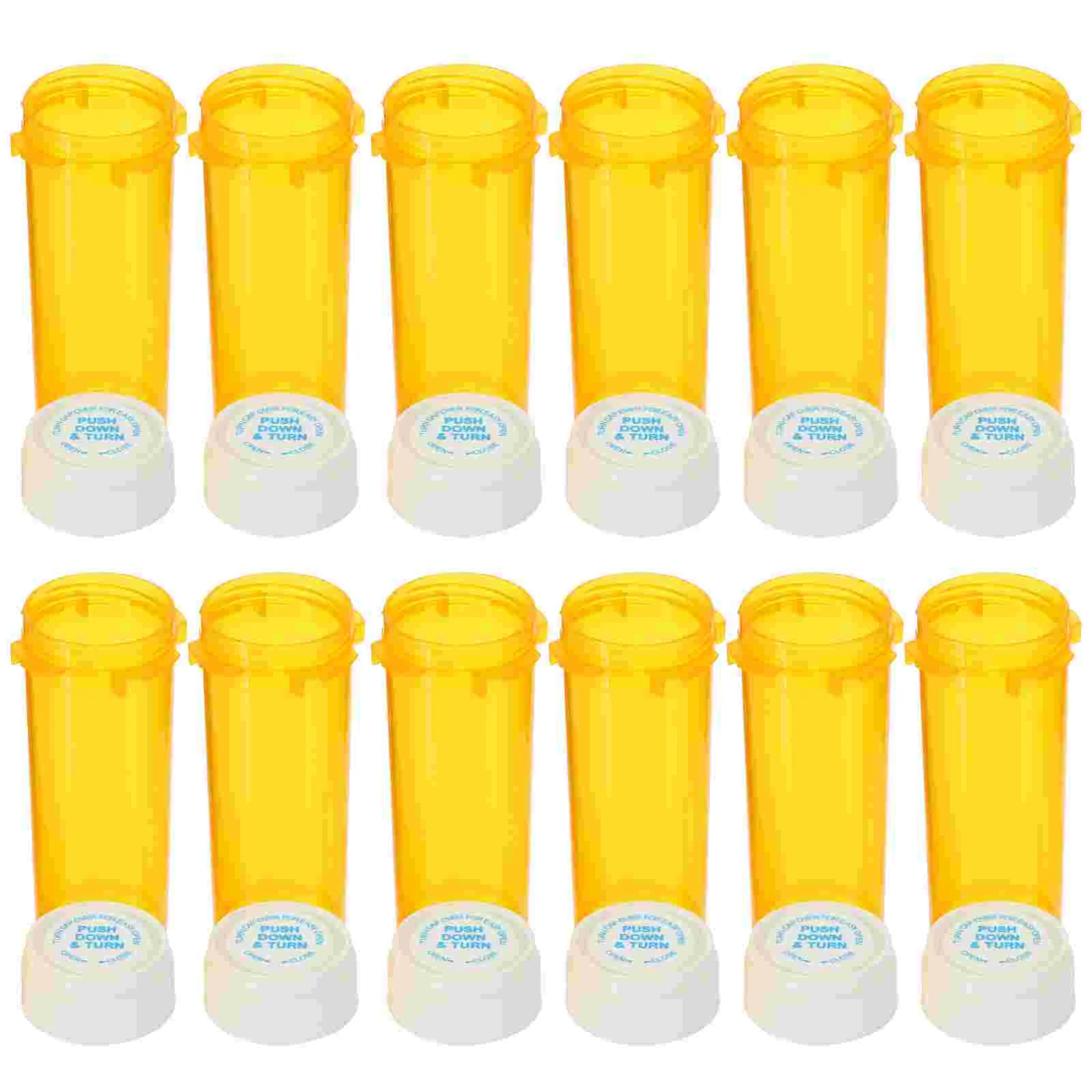 

12 Pcs Transparent Travel Pill Canning Supplies Carrier Portable Medicine Organizer Accessory Container Bottle