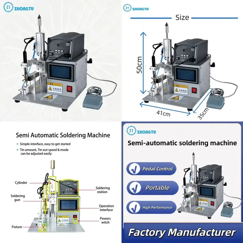 Factory Directly Semi-Automatic Type C Soldering Machine Soldering Welding Equipment