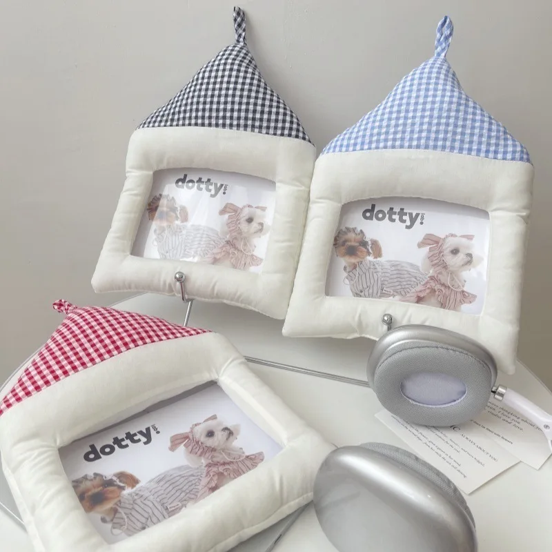 Wall Hanging Creative Photo Frame Cotton House Shape Frame Desktop Wedding Pictures Frame Children Room Decor