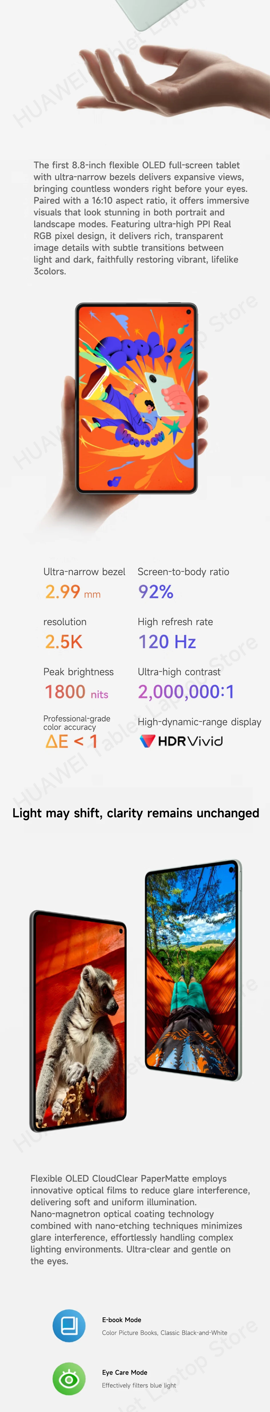 2025 HUAWEI TabletMatePad Mini LTE/WiFi 7 8.8-inch CPU Kirin 9010 Harmony OS 6 OLED 2.5K 120Hz 12GB 256GB/512GB MLR-AL10