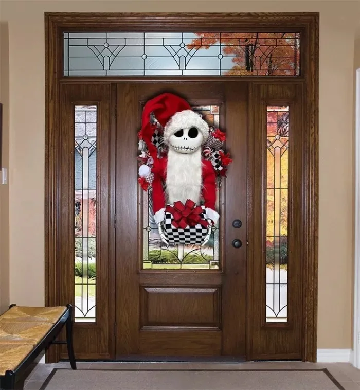 Nuove bambole Jack Skellington Jack Skellington Il pesadilla prima di Natale Decorazione da appendere Ghirlanda giocattolo Regali di Halloween