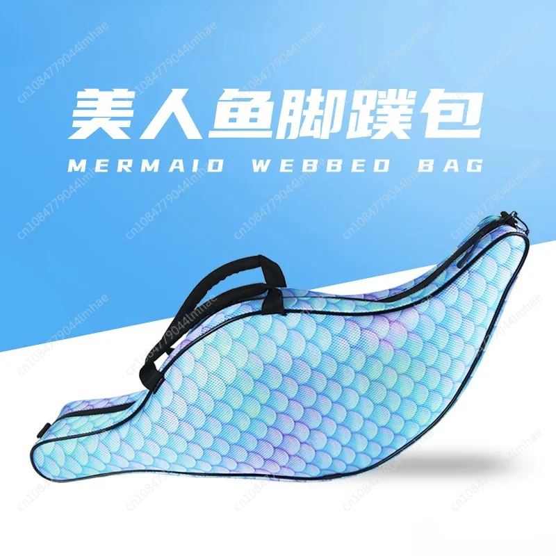 New Mermaid Diving Webbed Bag One Shoulder Free Outdoor Beach Portable