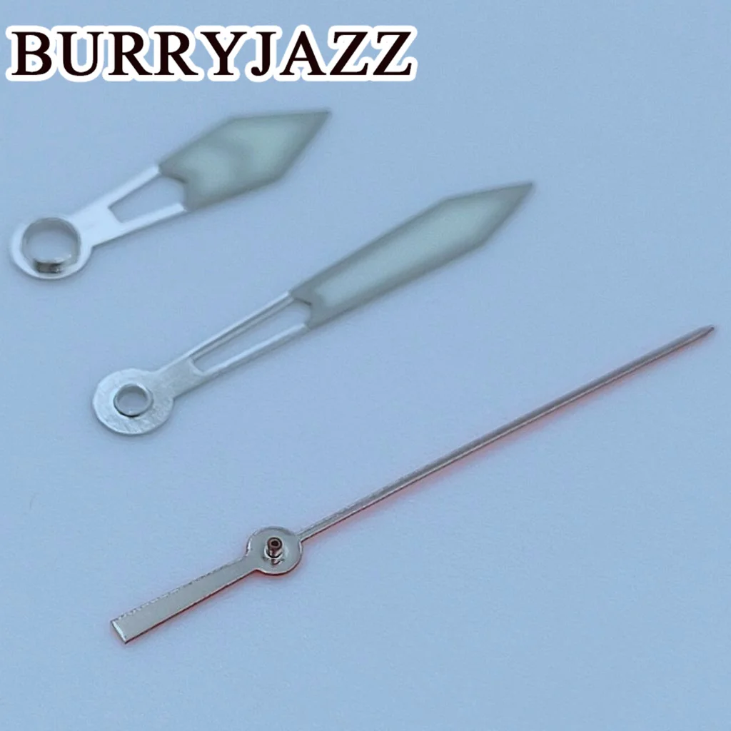 BURRYJAZZ NH35 NH36 NH38 7 s26 7 s36 4 r35 4 r36 lancette dell'orologio argento rosso argento giallo argento arancione mani verde luminoso