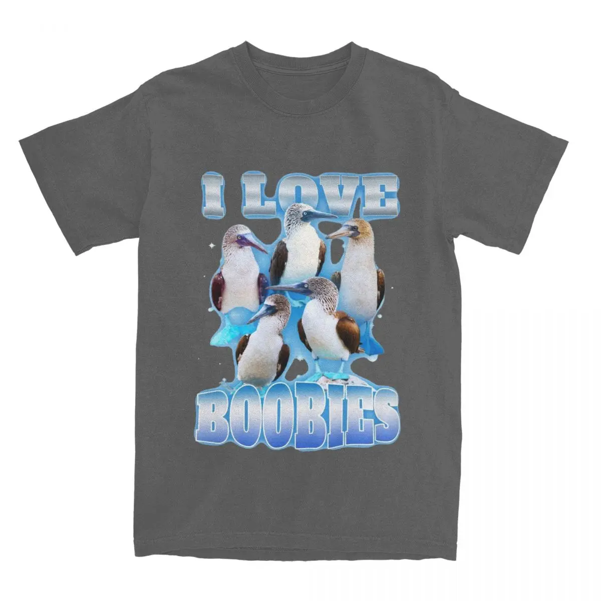 الرجال النساء أنا أحب Boobies الطيور ميمي تي شيرت اكسسوارات مضحك الثدي الطيور القطن الخالص تي شيرت الملابس مذهلة تي شيرت #4