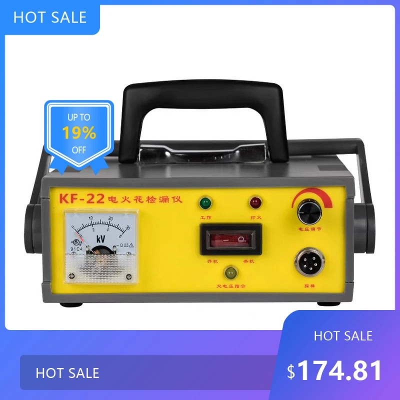 0728 Rechargeable Electric Spark Leak Detector Pinhole KF-22 with Metal Anti-Corrosion Coating for Leakage Detectio