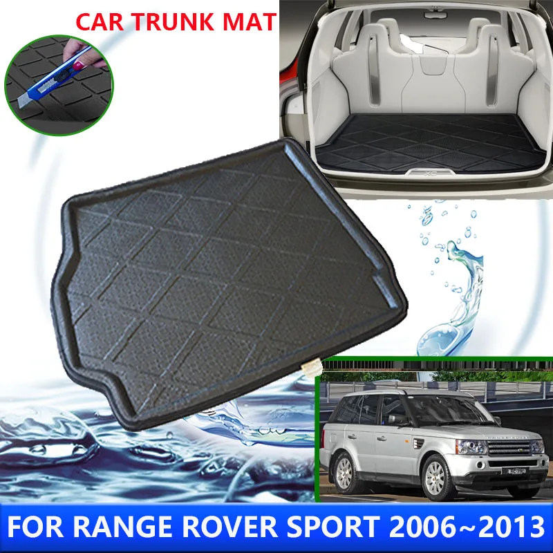 For Range Rover Sport L320 2006~2013 2007 2008 2009 Car Rear Trunk Protector Pads Auto Waterproof Anti-Fouling Mats Accessories