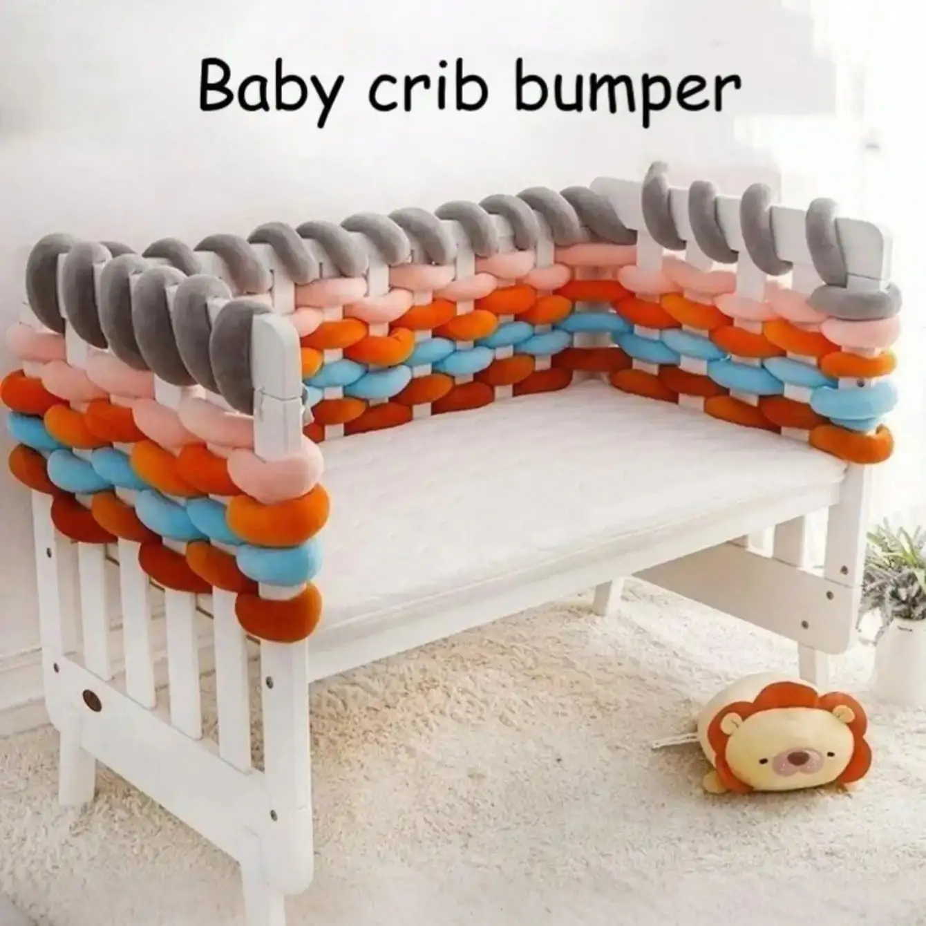 

Забор для детской комнаты, прикроватная тумбочка, украшение для детской кровати, перила против падения, сделай сам, тканая полоса для предотвращения столкновений, тканая прикроватная детская ограждение