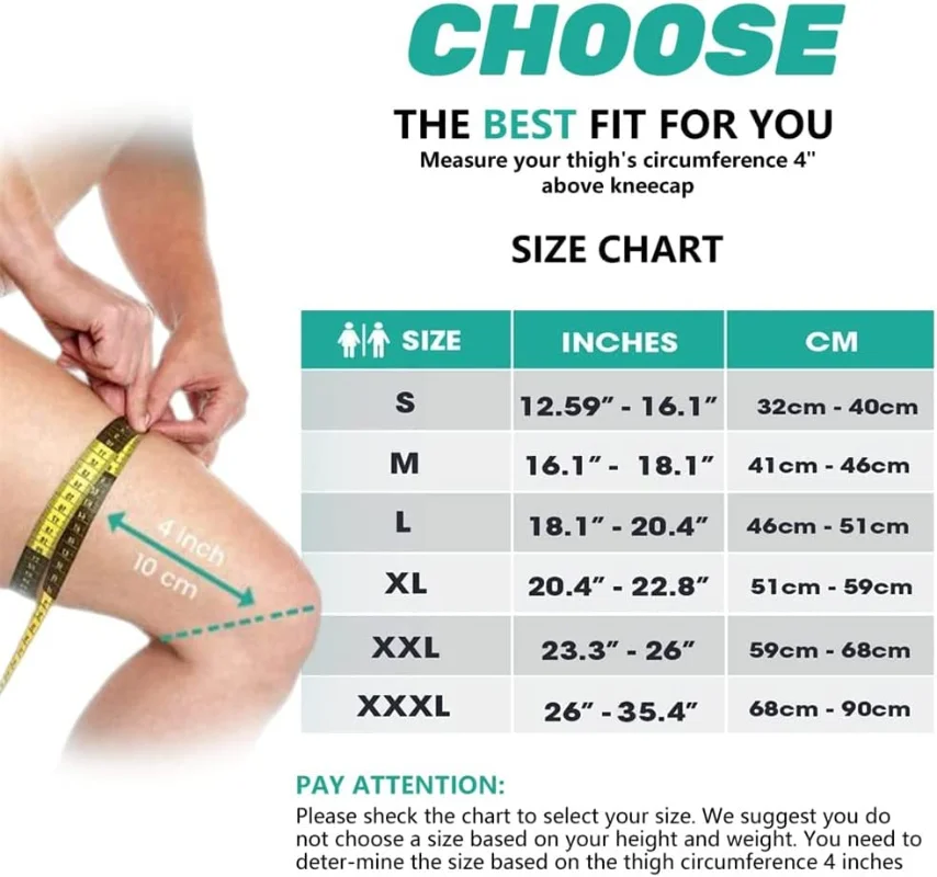 KNEECA-Turmalina Auto-Aquecimento Shaping Joelheiras, Auto-Aquecimento Leg Shaping