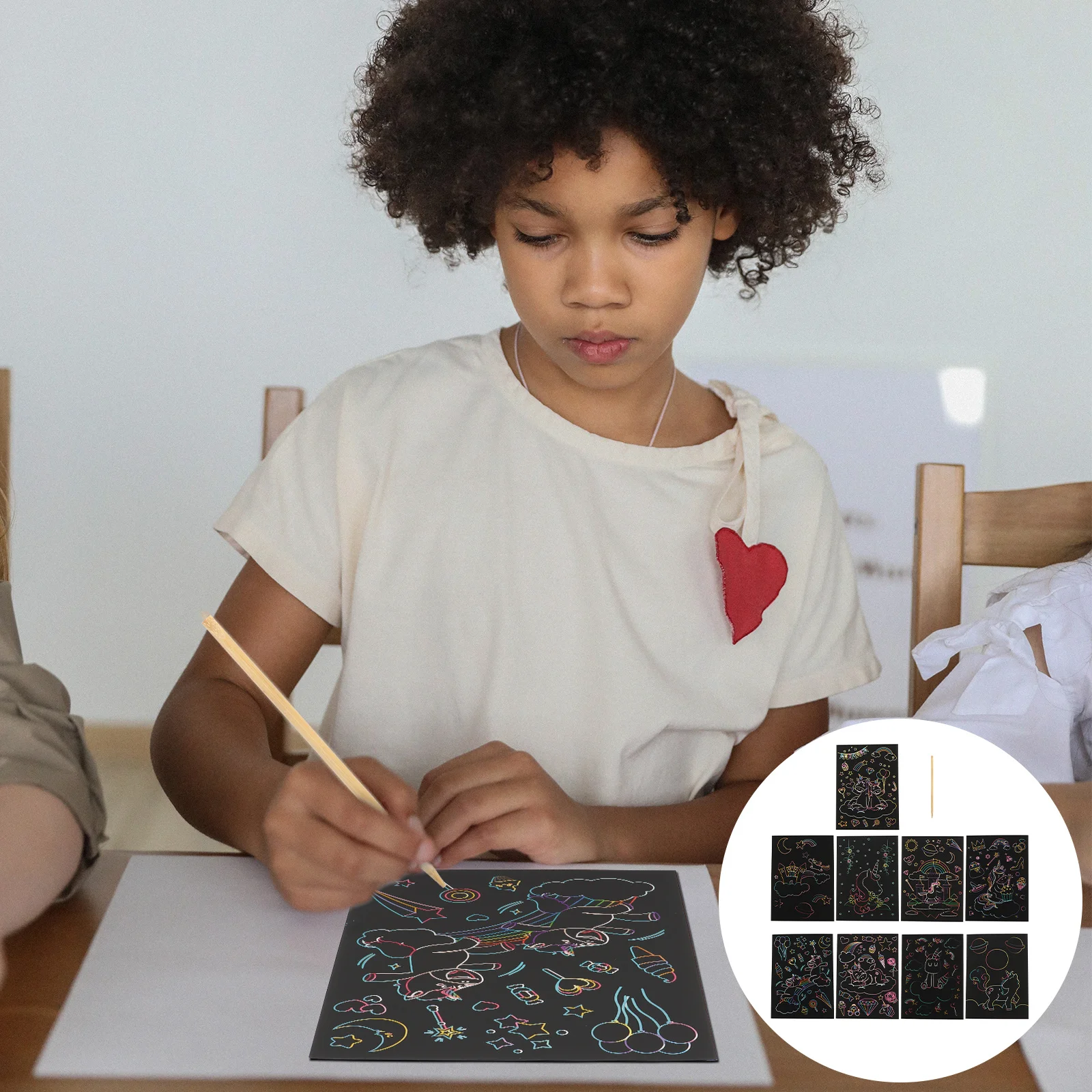 BCOATH, 1 комплект для детей, карточки для рисования, креативное развлечение, семейное ремесло, активность для мальчиков и девочек