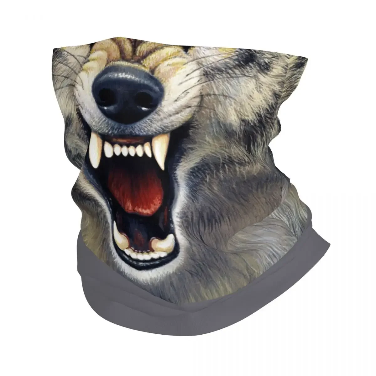 Spirit Animal Wolf Bandana Winter Neck Warmer Men Windproof Wrap Face Scarf for Hiking Gaiter Headband