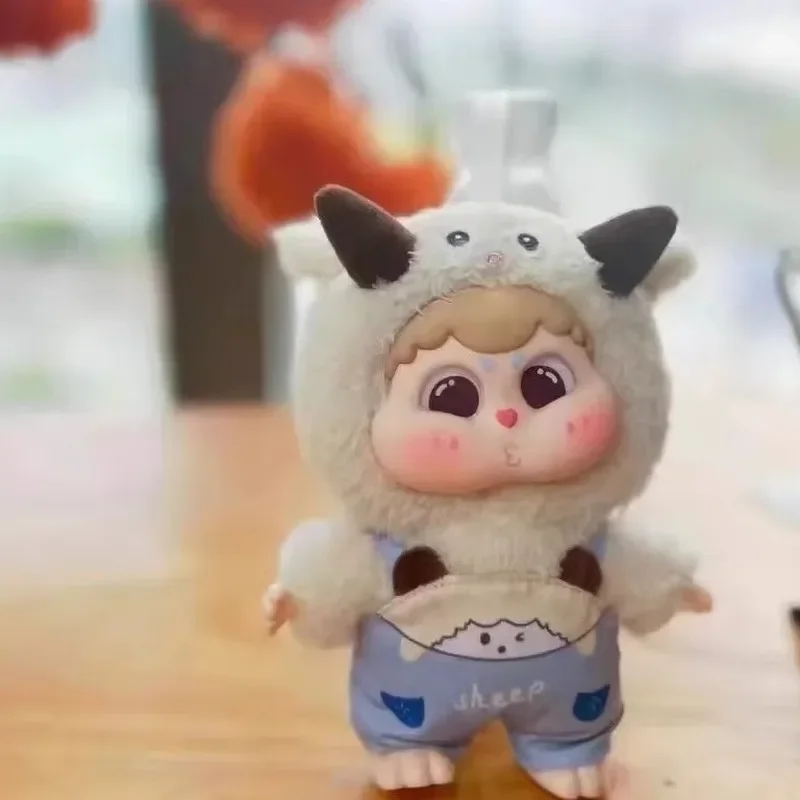 Ultra-ต่ําราคากล่องตาบอดของแท้จุด Mengbao Doo Doo จี้ตุ๊กตากระต่ายน่ารัก PANDA หุ่นมือเครื่องประดับของขวัญวันเกิด