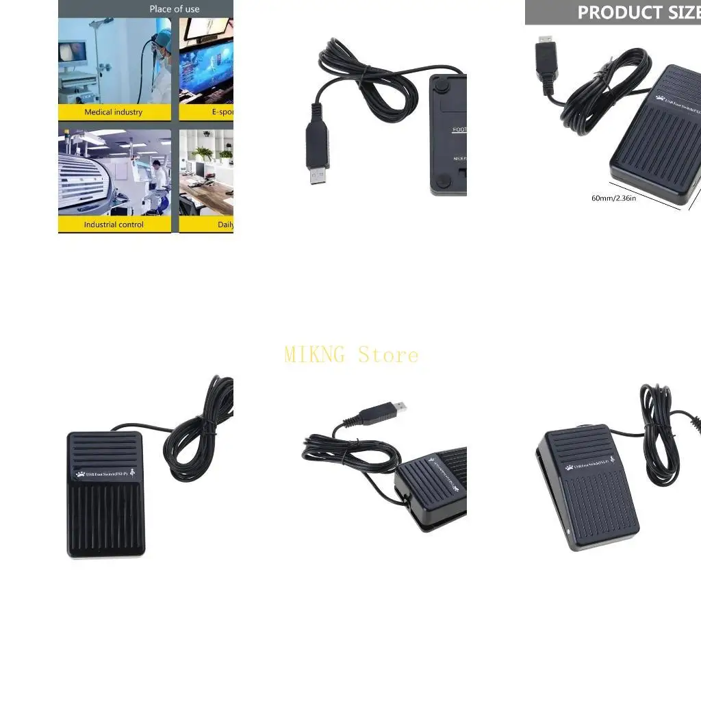 USB Foot Pedal Switcher Customizable Single Footswitch Game Control for Efficient Computer Operates for Best Sale