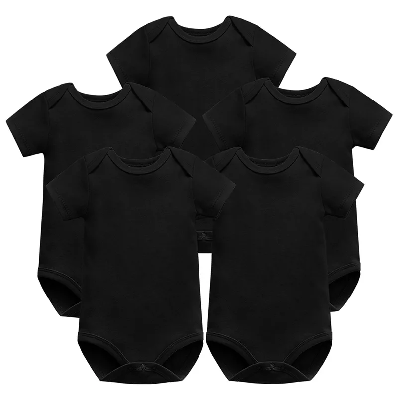 

2024 5PCS/Lot Baby Boys Clothes Solid Girls Clothing Bodysuits Baby Boy Girls Clothes 0-24M Newborn 100% Cotton Roupas De Bebe