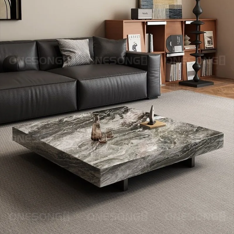 Meja Kopi Minimalis Jepang Unik, Meja Kopi Estetis untuk Lantai, Meja Pajangan Minimalis, Perabot Rumah Tangga