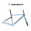 bigrock 대형 스톤 프레임 자갈 탄소 섬유 오프로드 멜론 프레임 700c 오프로드 도로 자전거 디스크 브레이크 드럼 액슬 2