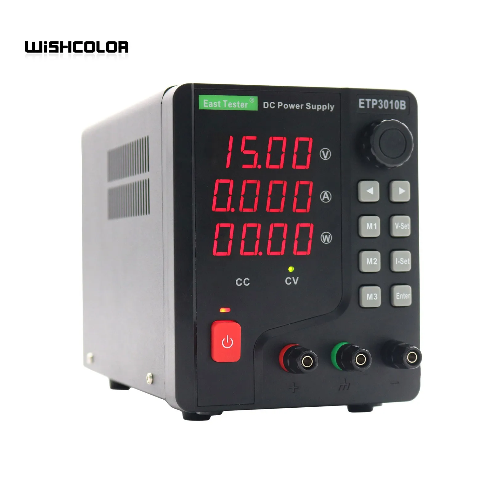 

Wishcolor ETP1506B 0-15V 90W Single Channel DC Regulated Power Supply 4-digit LED Digital Display for CC/CV Automatic Test