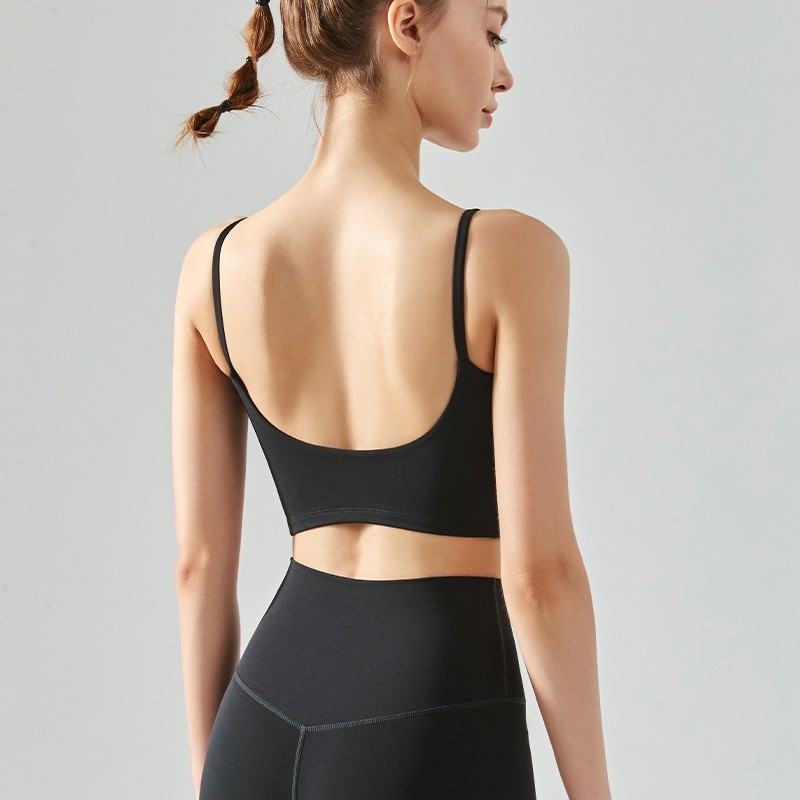  Sports Bra Top for Women, Push Up, Fixed Padded, Push Up Tops, Fitness Vest, Running, Gym Bra, Yoga, Breathable Sports Underwear 