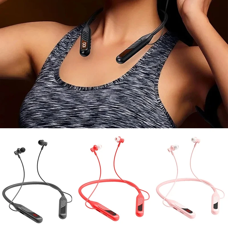 

BT8 Wireless Bluetooth Earphones Headphones Outdoor Sports Headset 5.3 With Charging Bin Display Touch Control Earbuds for Muisc