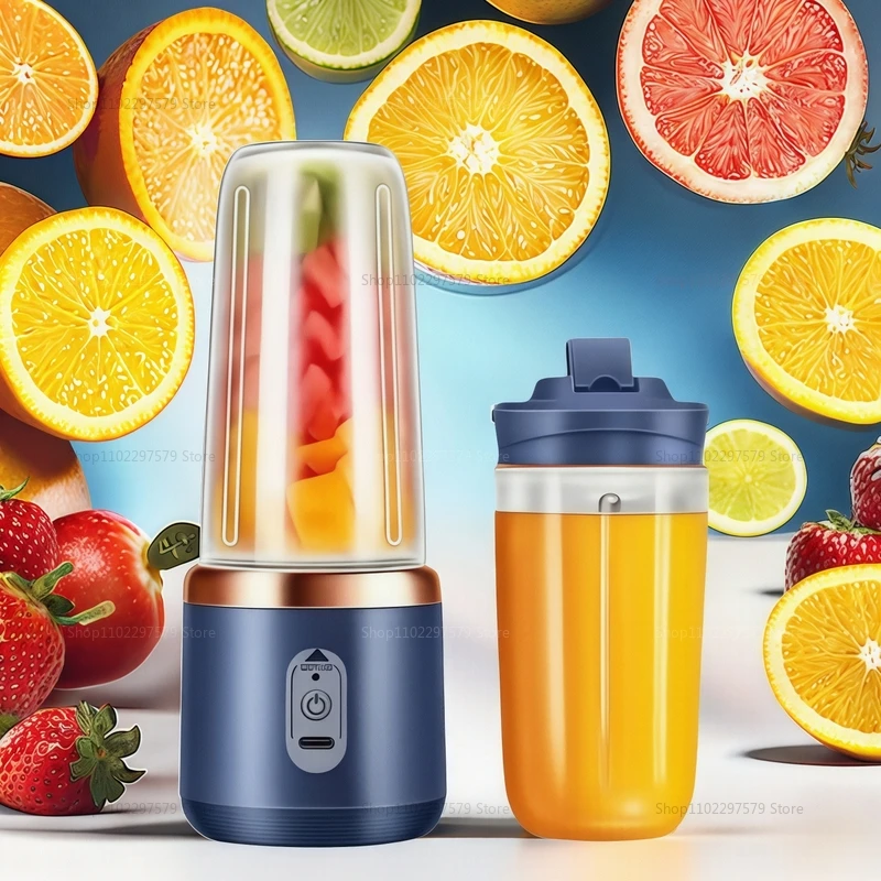 Tragbare Entsafter Tasse 6-Klinge Mixer Haushalt Obst Entsafter Smoothie Mixer Maschine USB Aufladbare Entsafter Küche Werkzeug