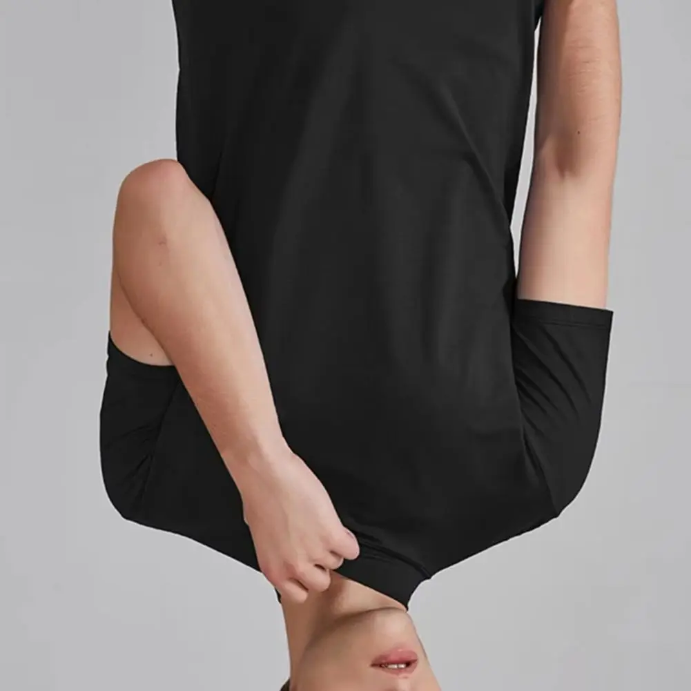 Men High Neck T-shirt Quick-drying Sports Tee Shirt Comfortable Exercise T-shirt Leisure Muscle-fit Men T-shirt Sports Top