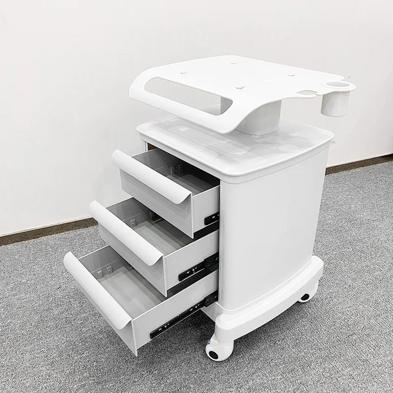 Beauty salon equipment trolley bubble water light skin management storage bracket mobile nail