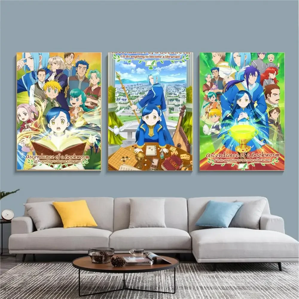 anime A-Ascendance of a Bookworm-M Painting Calligraphy Nature Inspired Artwork for Living Room  Home Decoration