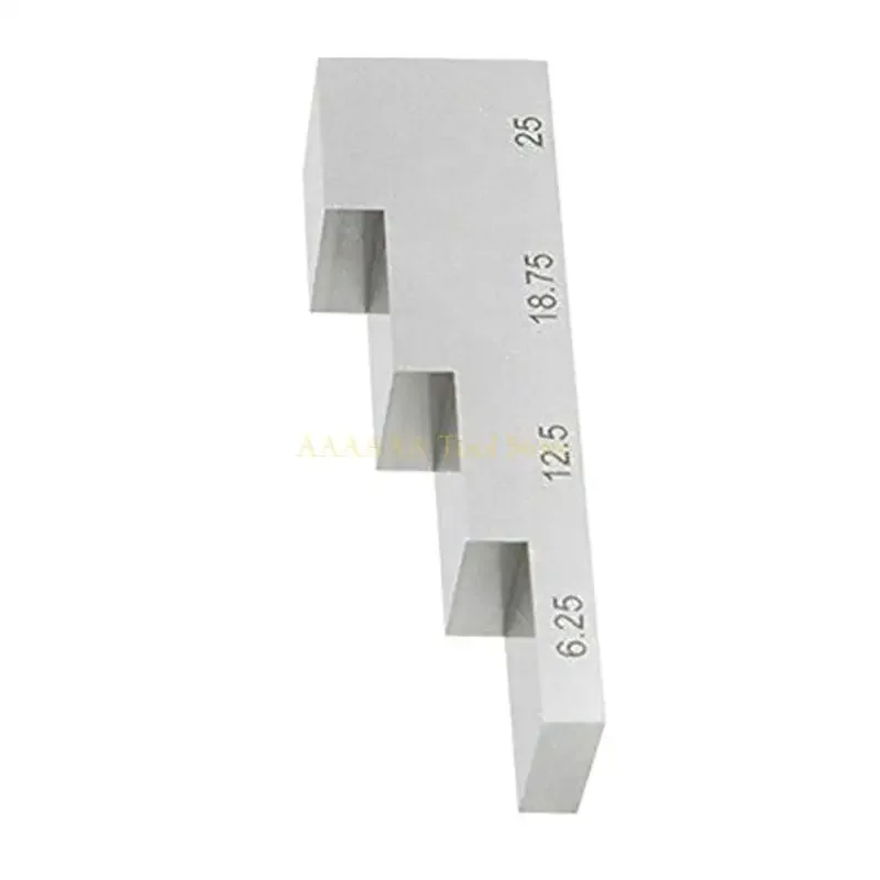 4 Step Test Block Stainless Steel Calibration Block UT-Block Thickness Step Wedge Ultrasonic Test Block 6.25-25mm