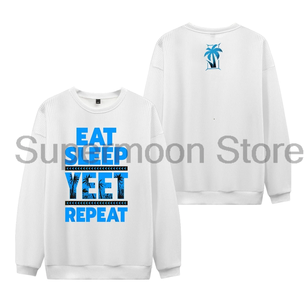 Jey Uso Eat Sleep Yeet Repeat Sweater Men's Knitted Jumpers Crewneck Long Sleeve Streetwear Pullover Tops Trendy Outfits