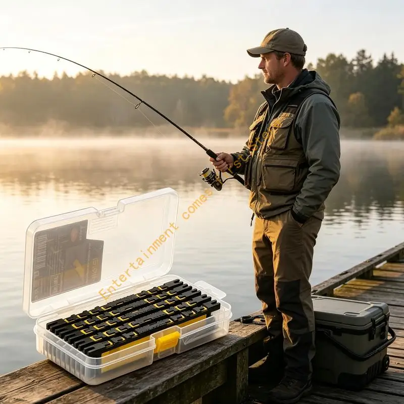Fishing Tackle Board Set for Wrap Storage and Gear Sorting Needs 55KD