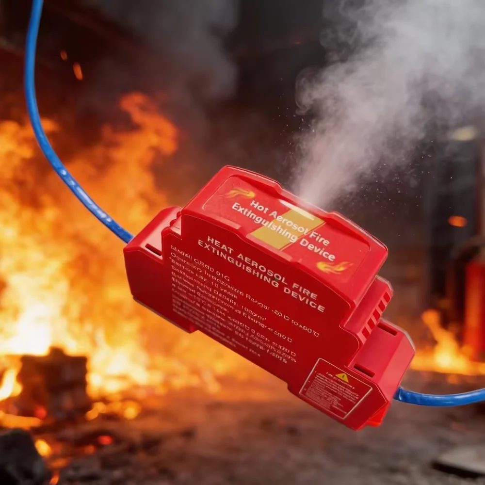 DIN Rail Retardant Device Dual-line Design Non-pollution Automatic Household Fire Extinguishing Device